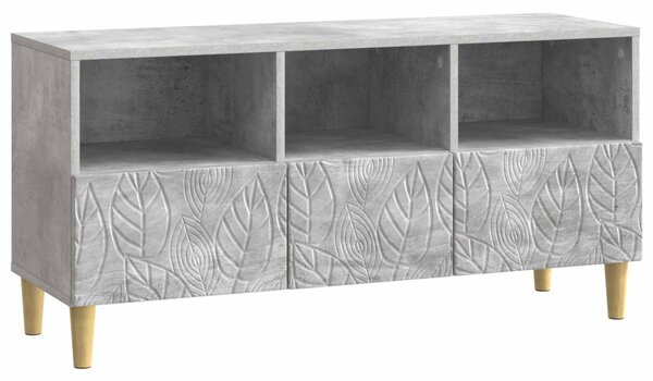 TV szekrény 102 x 34,5 x 50 cm Betonszürke Szerelt Fa