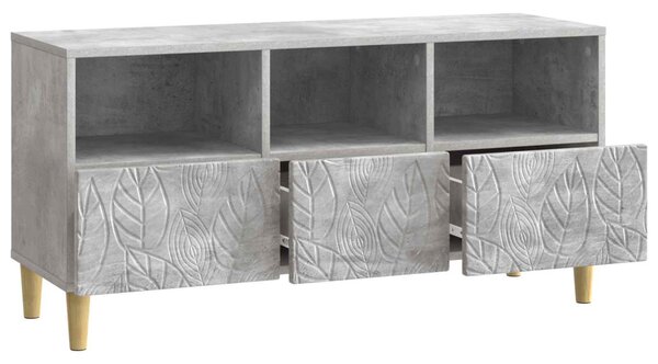 TV szekrény 102 x 34,5 x 50 cm Betonszürke Szerelt Fa
