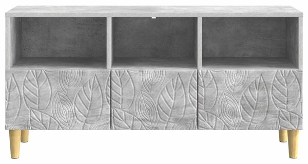 TV szekrény 102 x 34,5 x 50 cm Betonszürke Szerelt Fa