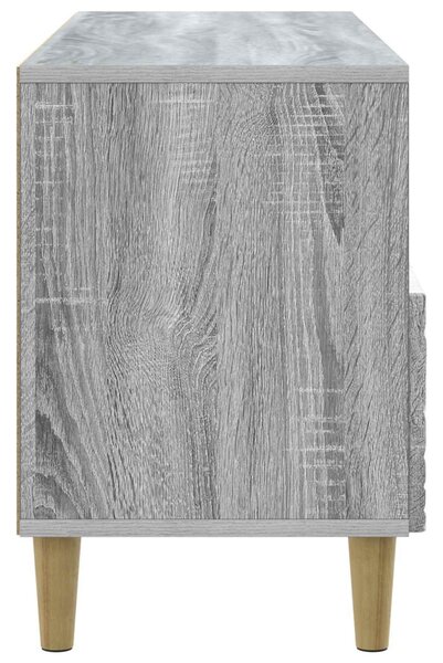 TV szekrény 102 x 34,5 x 50 cm Szürke Sonoma Szerelt Fa