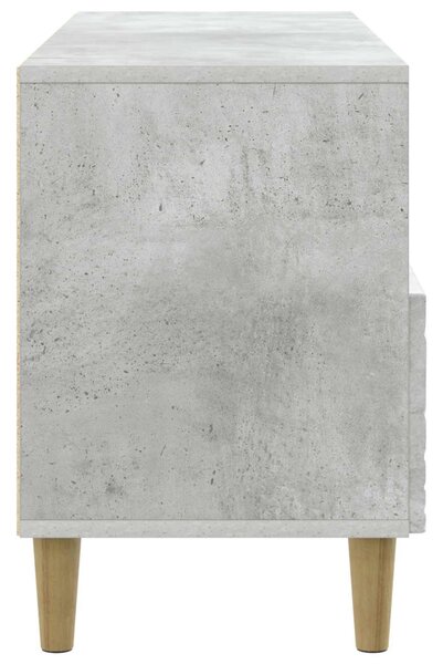 TV szekrény 102 x 34,5 x 50 cm Betonszürke Szerelt Fa