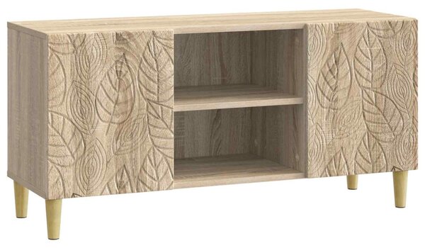 TV szekrény 102 x 34,5 x 50 cm Sonoma Tölgy Szerelt Fa