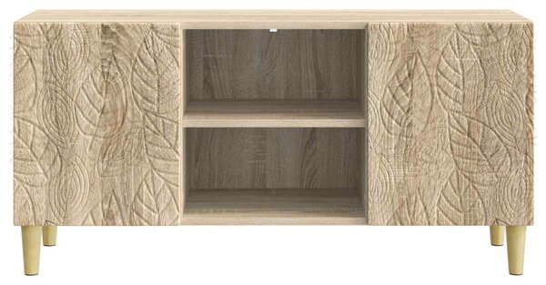 TV szekrény 102 x 34,5 x 50 cm Sonoma Tölgy Szerelt Fa