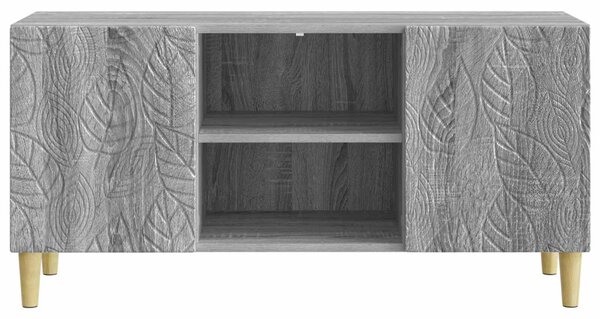 TV szekrény 102 x 34,5 x 50 cm Szürke Sonoma Szerelt Fa