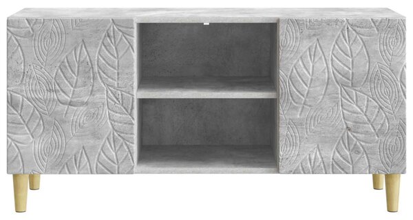 TV szekrény 102 x 34,5 x 50 cm Betonszürke Szerelt Fa