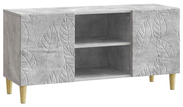 TV szekrény 102 x 34,5 x 50 cm Betonszürke Szerelt Fa