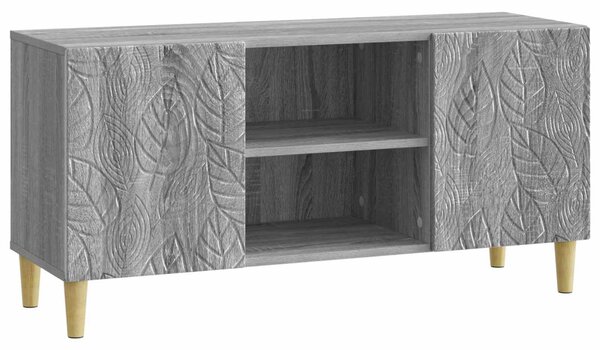 TV szekrény 102 x 34,5 x 50 cm Szürke Sonoma Szerelt Fa