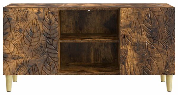 TV szekrény 102 x 34,5 x 50 cm Füstös Tölgy Szerelt Fa