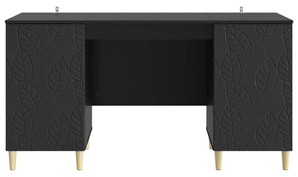 Asztal Fekete Szerelt Fa 142,5 x 50 x 75 cm