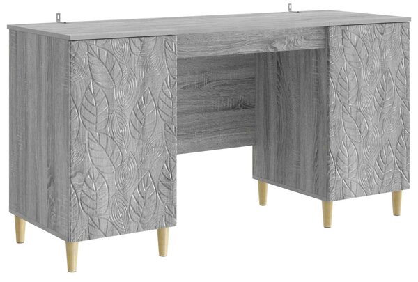 Asztal Szürke Sonoma Szerelt Fa 142,5 x 50 x 75 cm