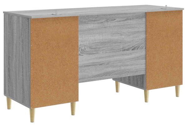 Asztal Szürke Sonoma Szerelt Fa 142,5 x 50 x 75 cm