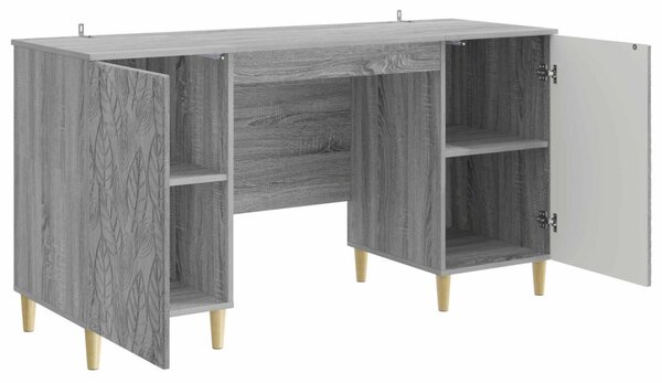 Asztal Szürke Sonoma Szerelt Fa 142,5 x 50 x 75 cm