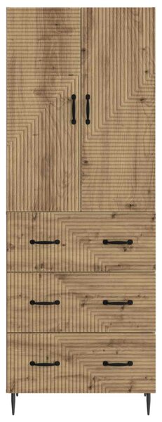 Szekrény szett 2 pcs Kézműves Tölgy 66 x 34,5 x 90 cm