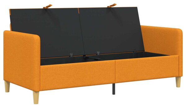 Tárolós Kanapé Sötét sárga 172 x 78 x 87 cm Poliészter