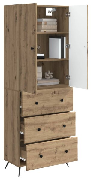 Szekrény szett 2 pcs Kézműves Tölgy 66 x 34,5 x 90 cm