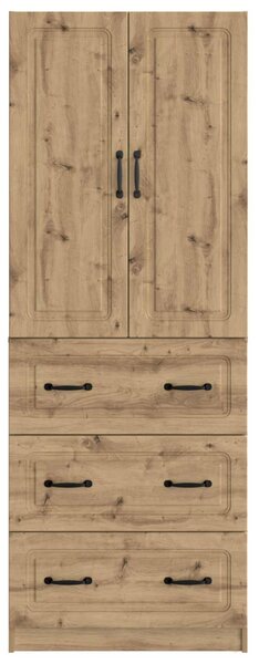 Szekrény szett 2 pcs Kézműves Tölgy 66 x 34,5 x 87 cm
