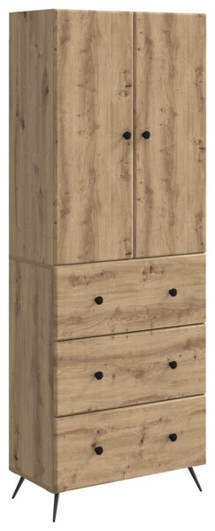 Szekrény szett 2 pcs Kézműves Tölgy 66 x 34,5 x 90 cm