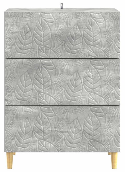 Fiókos szekrény Betonszürke 66 x 34,5 x 90 cm Szerelt Fa