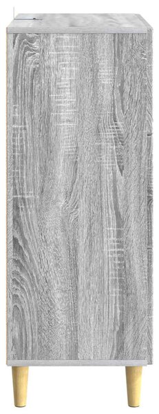 Fiókos szekrény Szürke Sonoma 33 x 34,5 x 90 cm Szerelt Fa