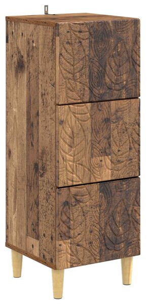 Fiókos szekrény Antik Fa 33 x 34,5 x 90 cm Szerelt Fa