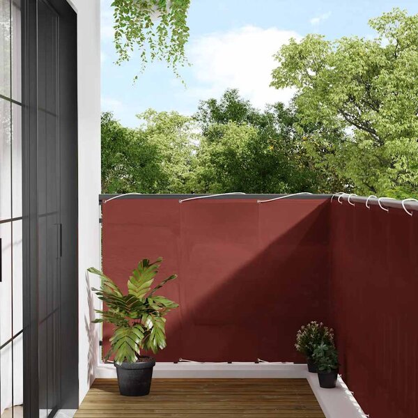 Terrakotta erkélyparaván 120 x 700 cm 100% poliészter Oxford
