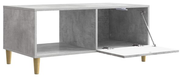 Dohányzóasztal Betonszürke 90 x 50 x 40 cm Szerelt Fa
