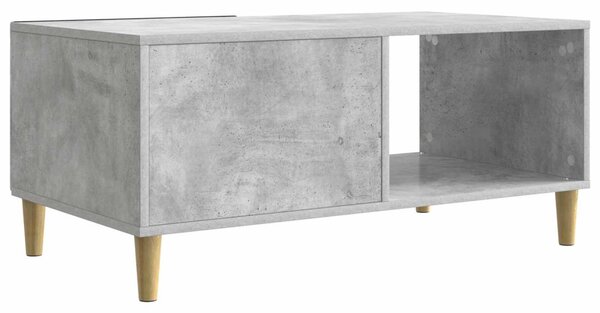 Dohányzóasztal Betonszürke 90 x 50 x 40 cm Szerelt Fa