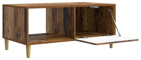 Dohányzóasztal Antik Fa 90 x 50 x 40 cm Szerelt Fa