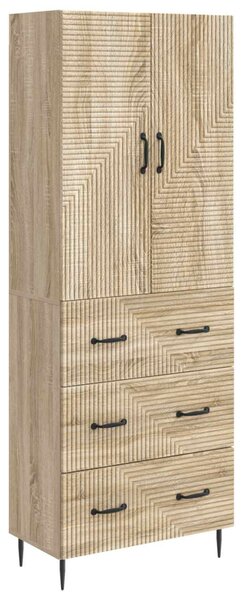 Szekrény szett 2 pcs Sonoma Tölgy 66 x 34,5 x 90 cm Szerelt Fa