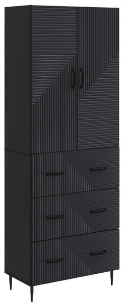 Szekrény szett 2 pcs Fekete 66 x 34,5 x 90 cm Szerelt Fa