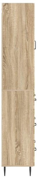Szekrény szett 2 pcs Sonoma Tölgy 66 x 34,5 x 90 cm Szerelt Fa