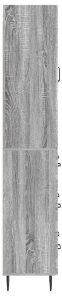 Szekrény szett 2 pcs Szürke Sonoma 66 x 34,5 x 90 cm Szerelt Fa