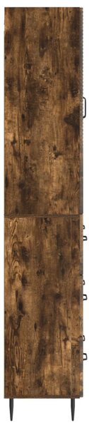 Szekrény szett 2 pcs Füstös Tölgy 66 x 34,5 x 90 cm Szerelt Fa