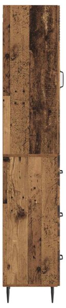 Szekrény szett 2 pcs Antik Fa 33 x 34,5 x 90 cm Szerelt Fa