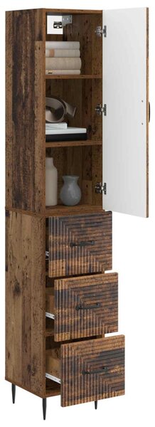 Szekrény szett 2 pcs Antik Fa 33 x 34,5 x 90 cm Szerelt Fa