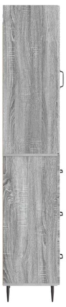 Szekrény szett 2 pcs Szürke Sonoma 33 x 34,5 x 90 cm Szerelt Fa