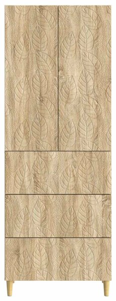 Szekrény szett 2 pcs Sonoma Tölgy 66 x 34,5 x 90 cm Szerelt Fa