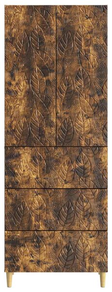Szekrény szett 2 pcs Füstös Tölgy 66 x 34,5 x 90 cm Szerelt Fa