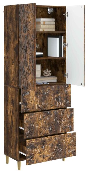 Szekrény szett 2 pcs Füstös Tölgy 66 x 34,5 x 90 cm Szerelt Fa