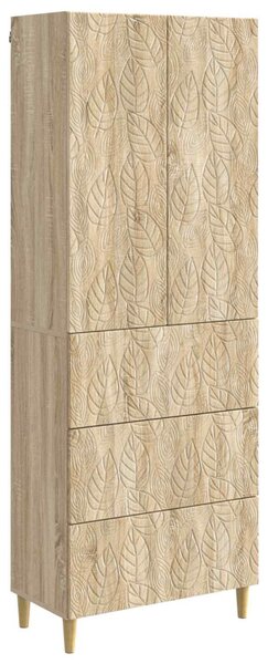 Szekrény szett 2 pcs Sonoma Tölgy 66 x 34,5 x 90 cm Szerelt Fa