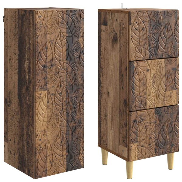 Szekrény szett 2 pcs Antik Fa 33 x 34,5 x 90 cm Szerelt Fa