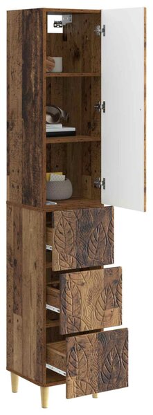 Szekrény szett 2 pcs Antik Fa 33 x 34,5 x 90 cm Szerelt Fa
