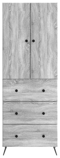 Szekrény szett 2 pcs Szürke Sonoma 66 x 34,5 x 90 cm Szerelt Fa