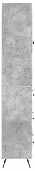 Szekrény szett 2 pcs Betonszürke 66 x 34,5 x 90 cm Szerelt Fa