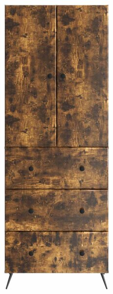 Szekrény szett 2 pcs Füstös Tölgy 66 x 34,5 x 90 cm Szerelt Fa