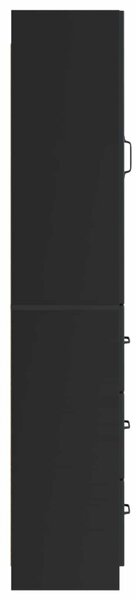 Szekrény szett 2 pcs Fekete 33 x 34,5 x 87 cm Szerelt Fa