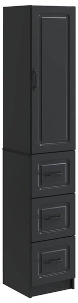 Szekrény szett 2 pcs Fekete 33 x 34,5 x 87 cm Szerelt Fa