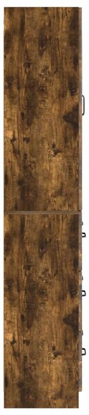 Szekrény szett 2 pcs Füstös Tölgy 66 x 34,5 x 87 cm Szerelt Fa