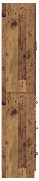 Szekrény szett 2 pcs Antik Fa 66 x 34,5 x 87 cm Szerelt Fa