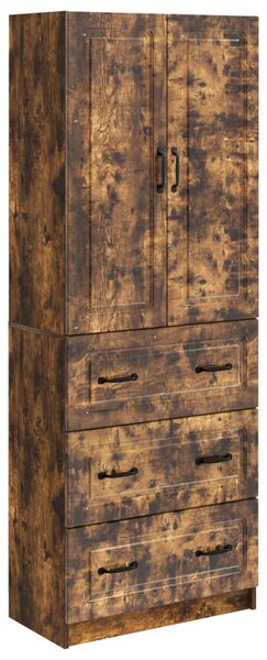 Szekrény szett 2 pcs Füstös Tölgy 66 x 34,5 x 87 cm Szerelt Fa